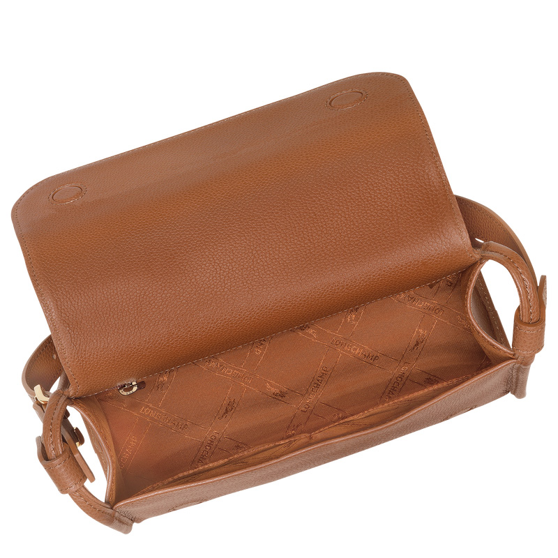 Longchamp | Le Foulonné M Crossbody bag Caramel - Leather | Caramel