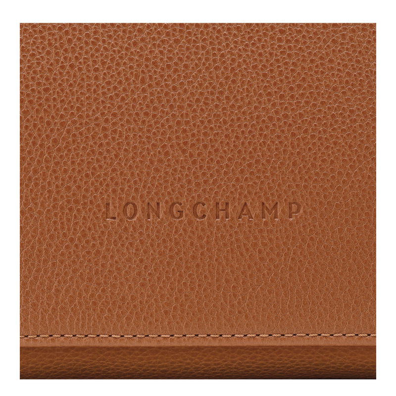 Longchamp | Le Foulonné M Crossbody bag Caramel - Leather | Caramel