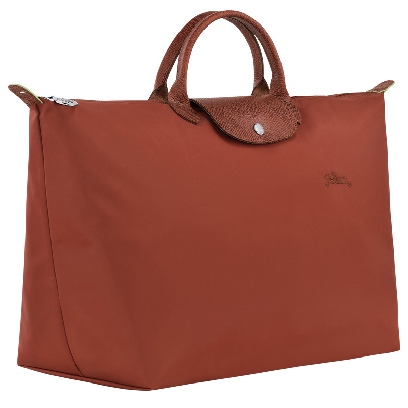 Longchamp | Le Pliage Green L Travel bag Chestnut - Recycled canvas | Chestnut