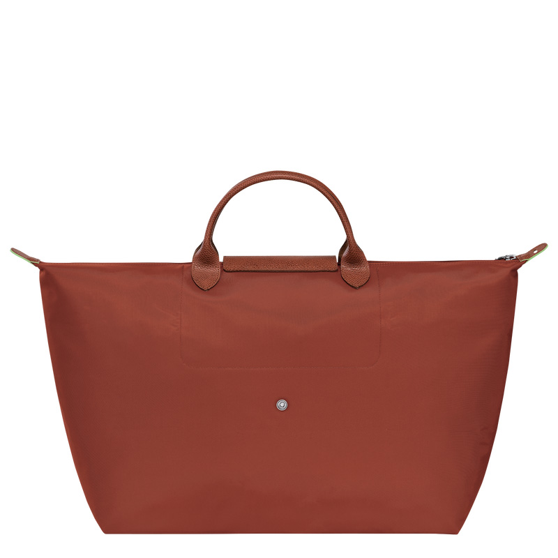 Longchamp | Le Pliage Green L Travel bag Chestnut - Recycled canvas | Chestnut