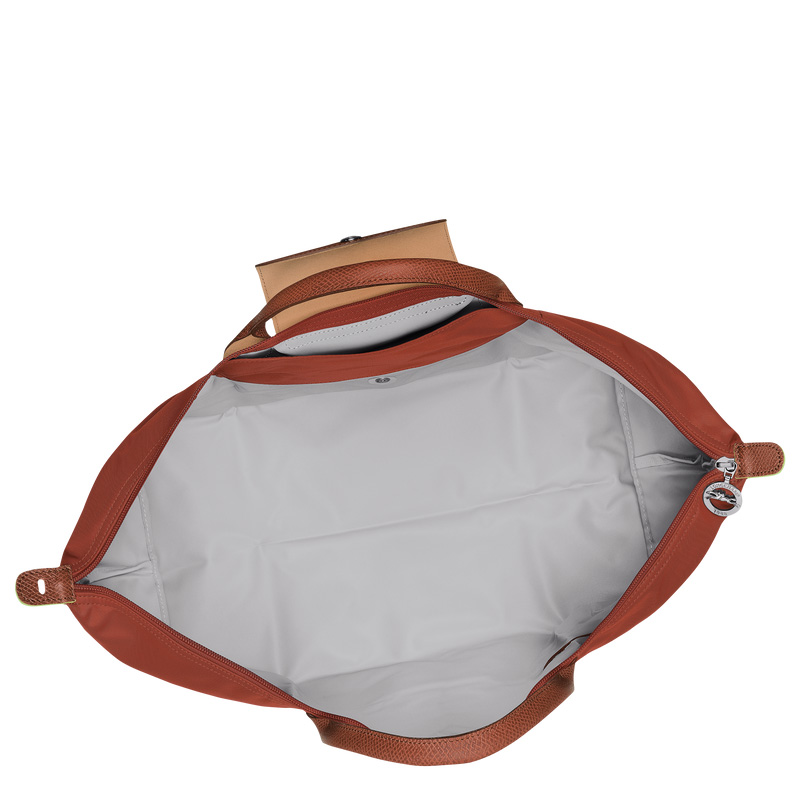 Longchamp | Le Pliage Green L Travel bag Chestnut - Recycled canvas | Chestnut