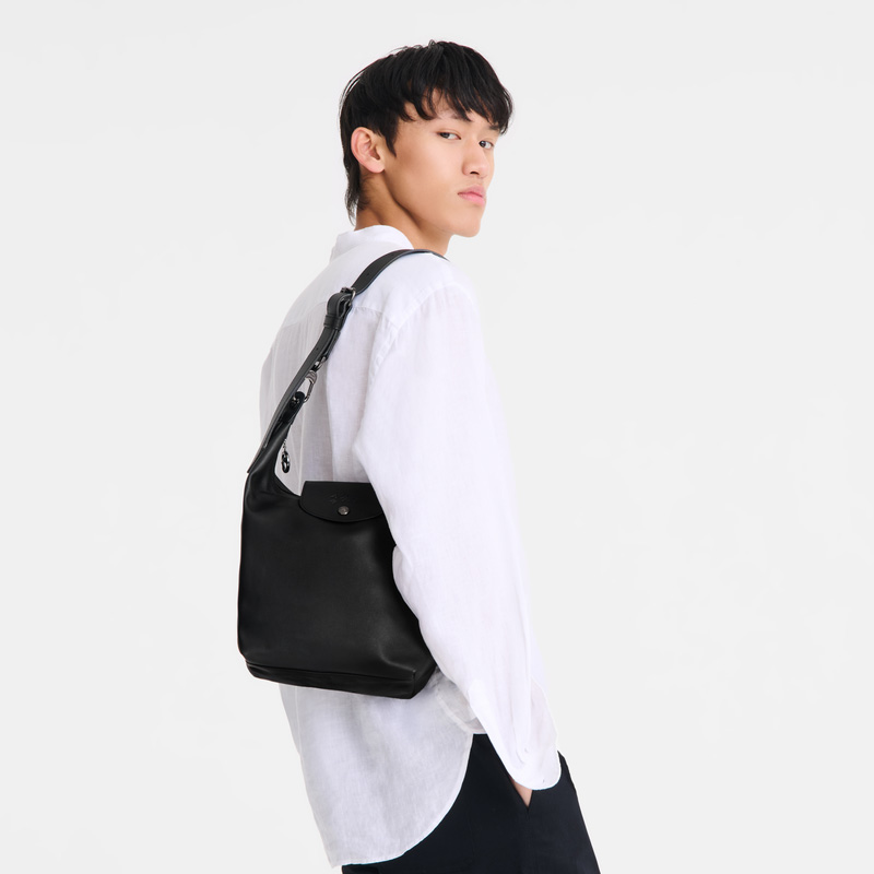 Longchamp | Le Pliage Xtra M Shoulder bag Black - Leather | Black