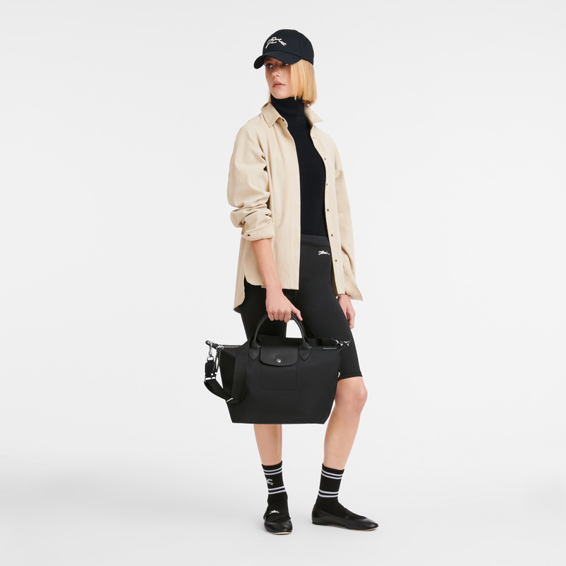 Longchamp | Le Pliage Energy L Handbag Black - Recycled canvas | Black