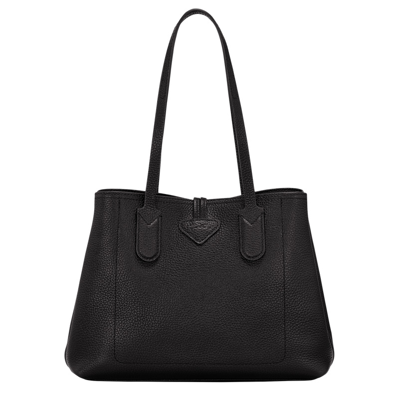 Longchamp | Le Roseau Essential M Tote bag Black - Leather | Black