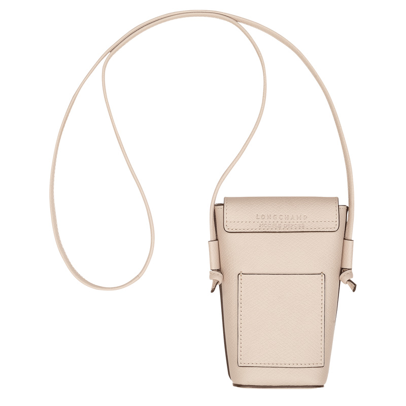 Longchamp | Épure Phone case with leather lace Paper - Leather | Paper