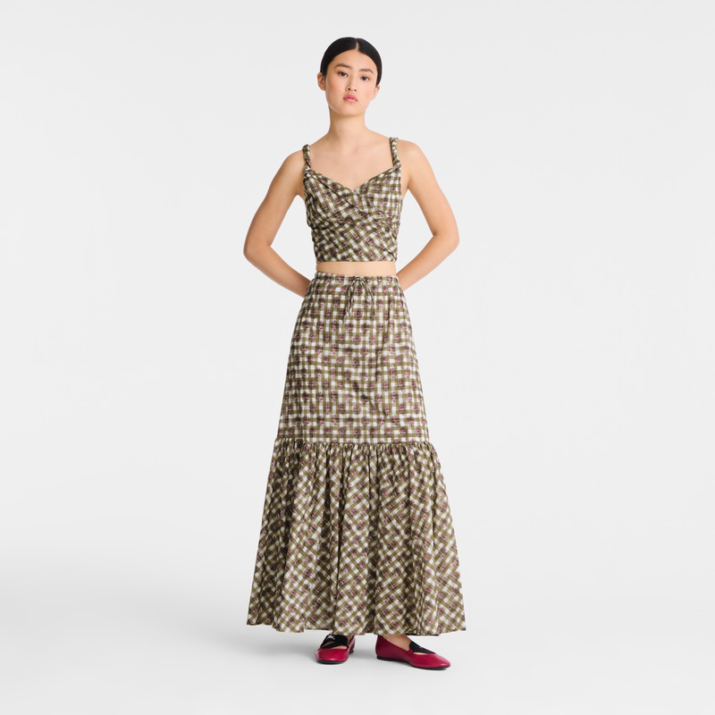 Longchamp | Top Artichoke - Vichy print veil | Artichoke
