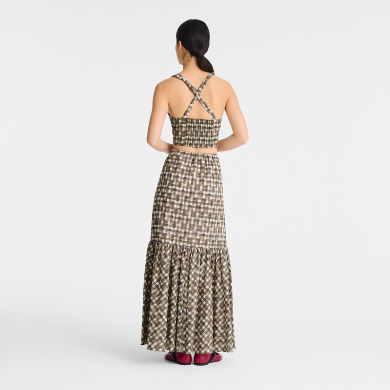 Longchamp | Top Artichoke - Vichy print veil | Artichoke