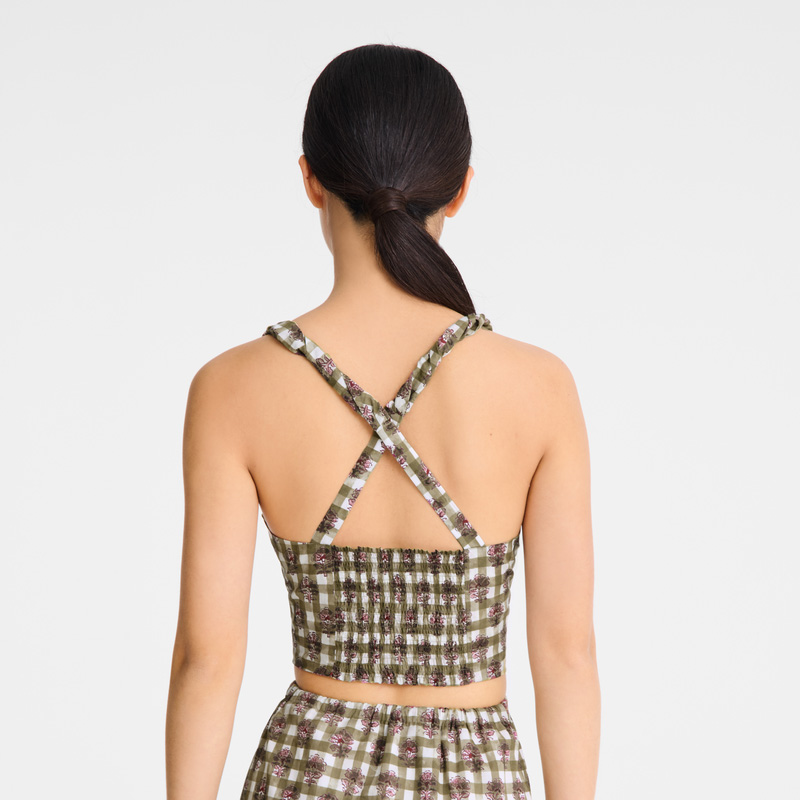 Longchamp | Top Artichoke - Vichy print veil | Artichoke