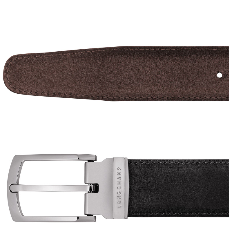 Longchamp | Delta Box Black/Mocha - Leather | Black/Mocha