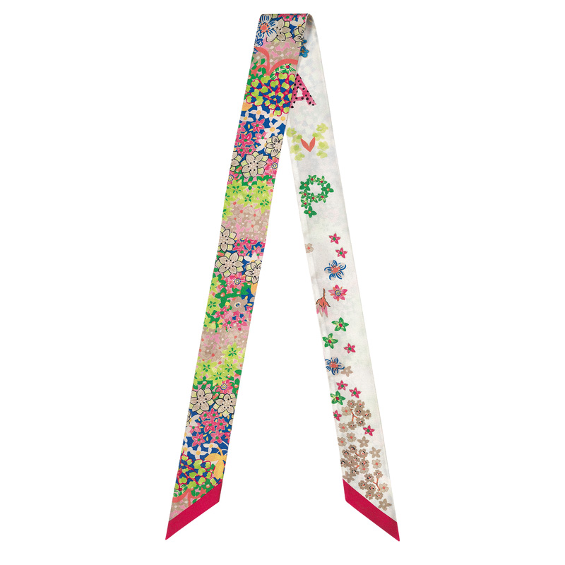 Longchamp | Collier de fleurs Bandeau Magenta - Silk | Magenta