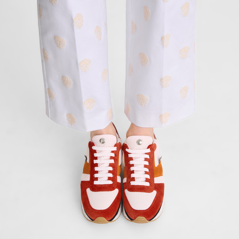 Longchamp | Le Pliage Green Sneakers Tomato - Leather | Tomato