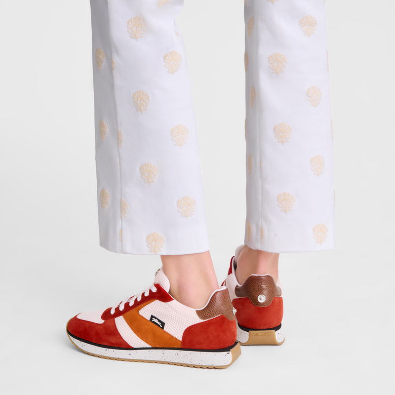 Longchamp | Le Pliage Green Sneakers Tomato - Leather | Tomato
