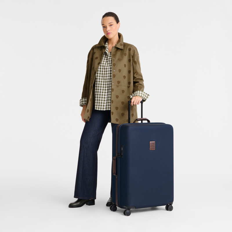 Longchamp | Boxford XL Suitcase Blue - Recycled canvas | Blue