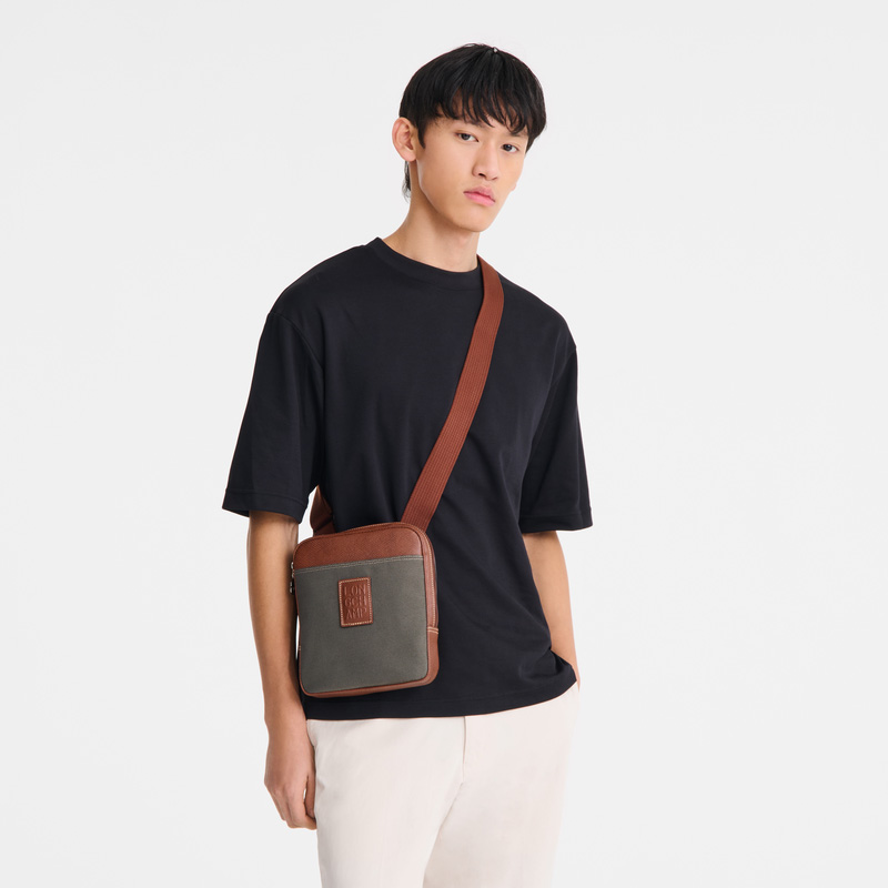 Longchamp | Boxford XS Crossbody bag Brown - Recycled canvas | Brown