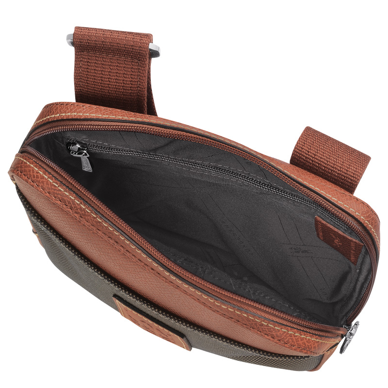 Longchamp | Boxford XS Crossbody bag Brown - Recycled canvas | Brown