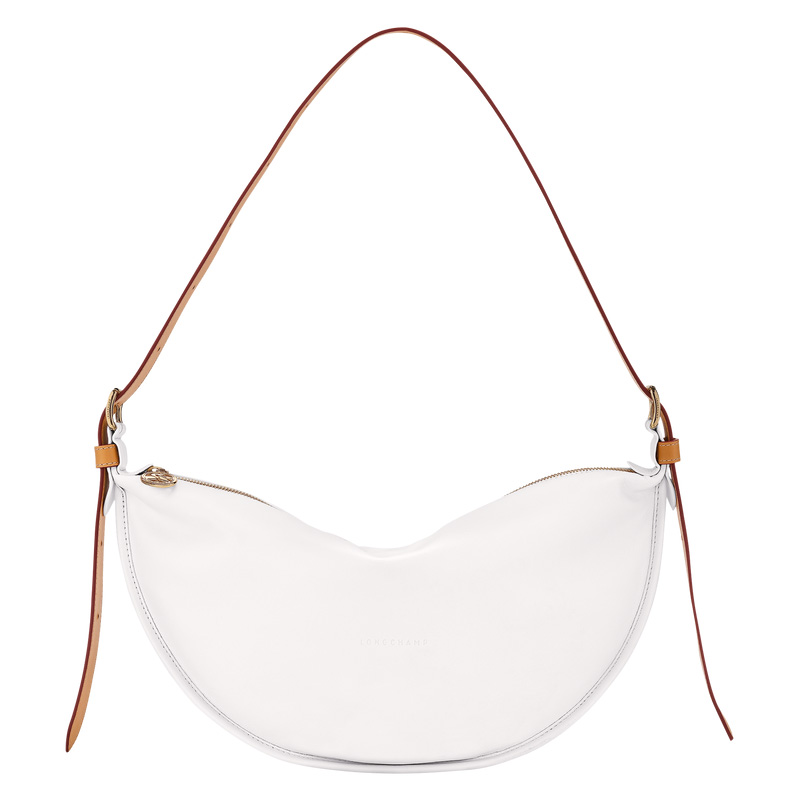 Longchamp | Smoothie M Crossbody bag White - Leather | White