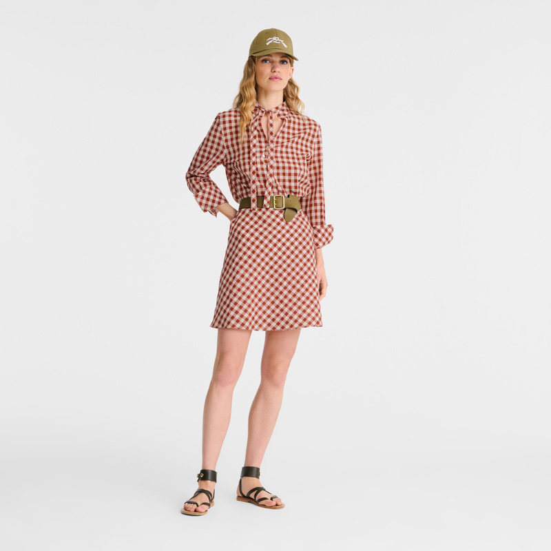 Longchamp | Dress Bark - Vichy jacquard | Bark