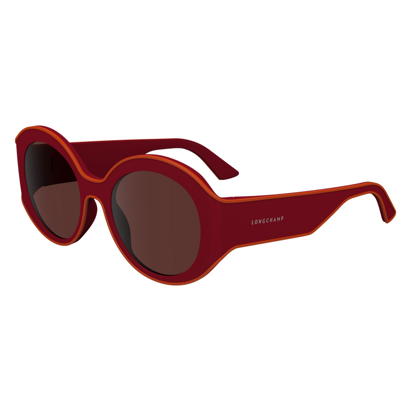 Longchamp | Sunglasses Red - Plant Based Resin | Red/Navy