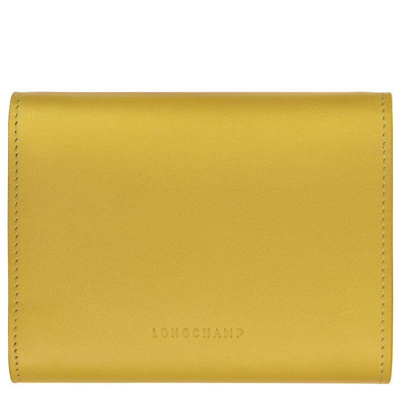 Longchamp | Le Roseau Compact wallet Ginger - Leather | Ginger