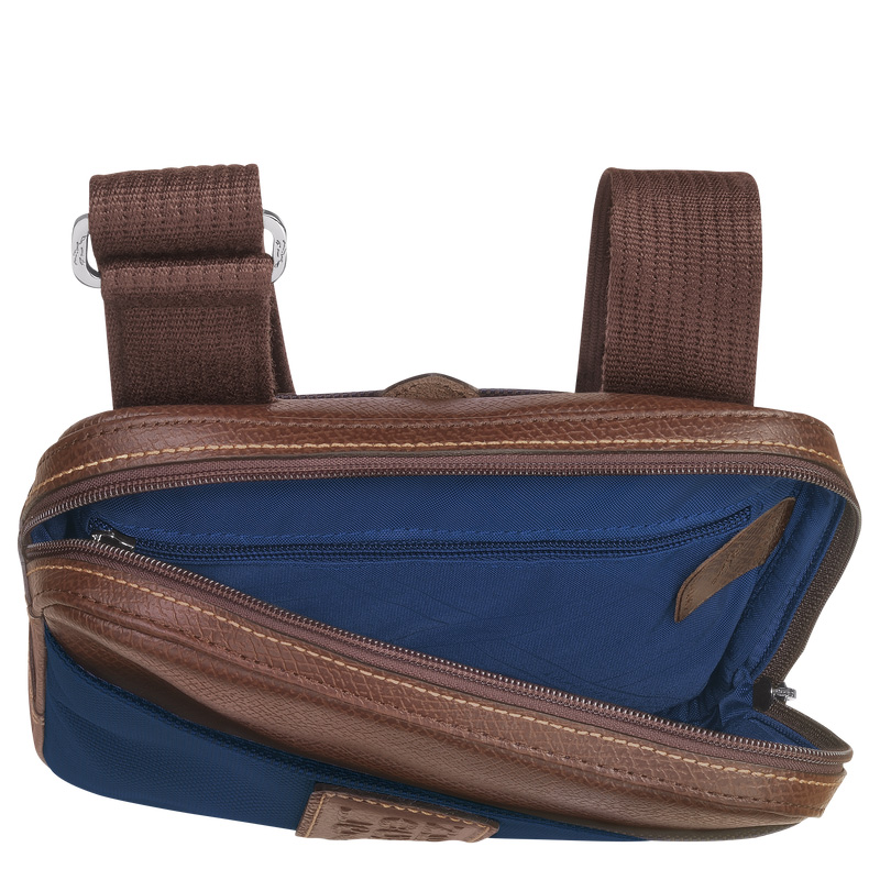 Longchamp | Boxford XS Crossbody bag Blue - Recycled canvas | Blue
