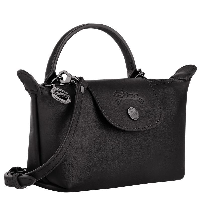 Longchamp | Le Pliage Xtra XS Pouch Black - Leather | Black