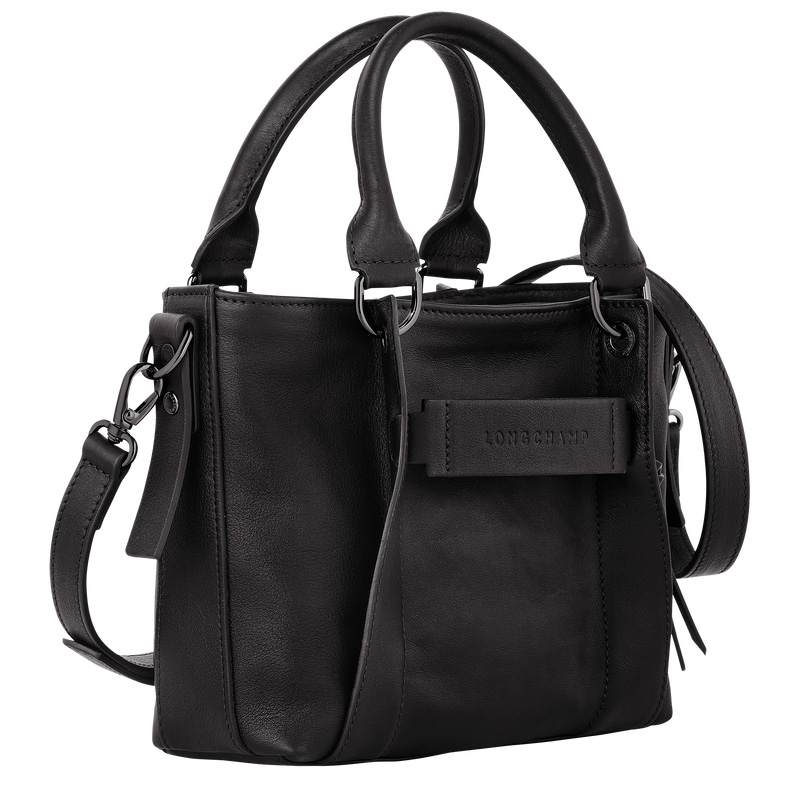 Longchamp | 3D S Handbag Black - Leather | Black