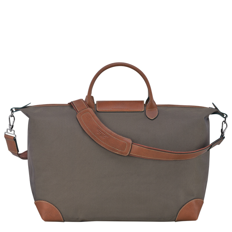Longchamp | Boxford L Travel bag Brown - Recycled canvas | Brown