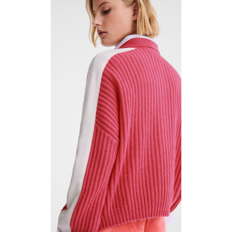 Longchamp | Polo collar jumper Pink - Knit | Pink