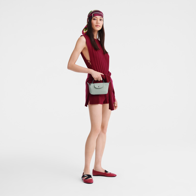 Longchamp | Le Pliage Xtra XS Pouch Vervain - Leather | Vervain