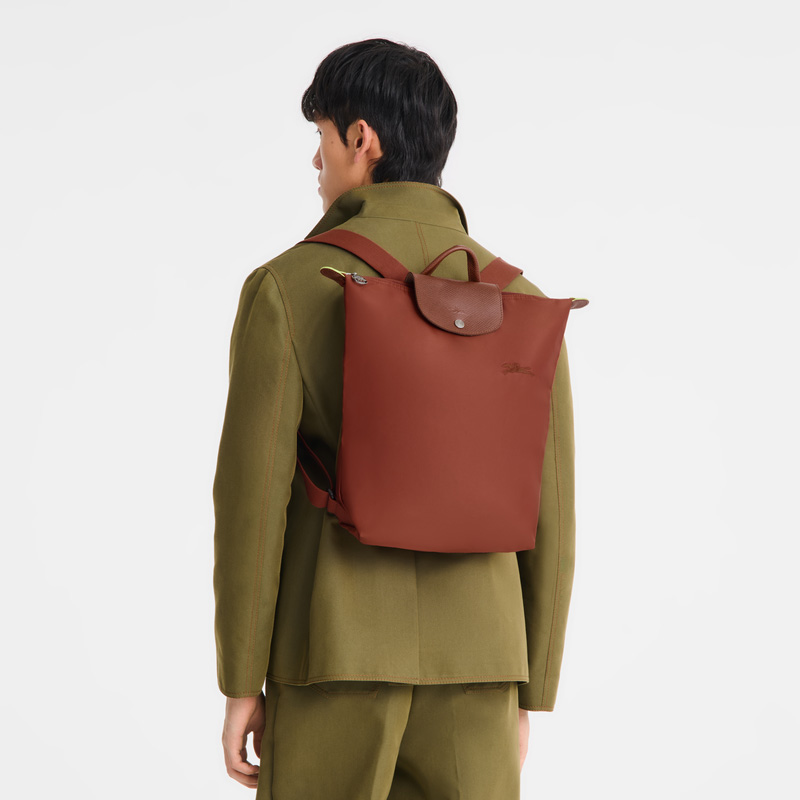 Longchamp | Le Pliage Green M Backpack Chestnut - Canvas | Chestnut