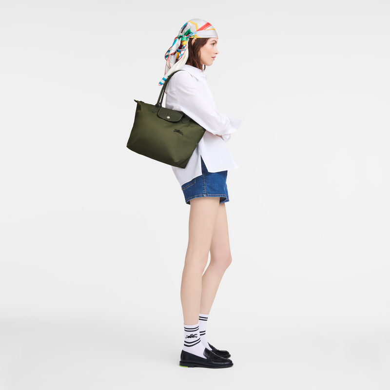 Longchamp | Le Pliage Green M Tote bag Forest - Recycled canvas | Forest