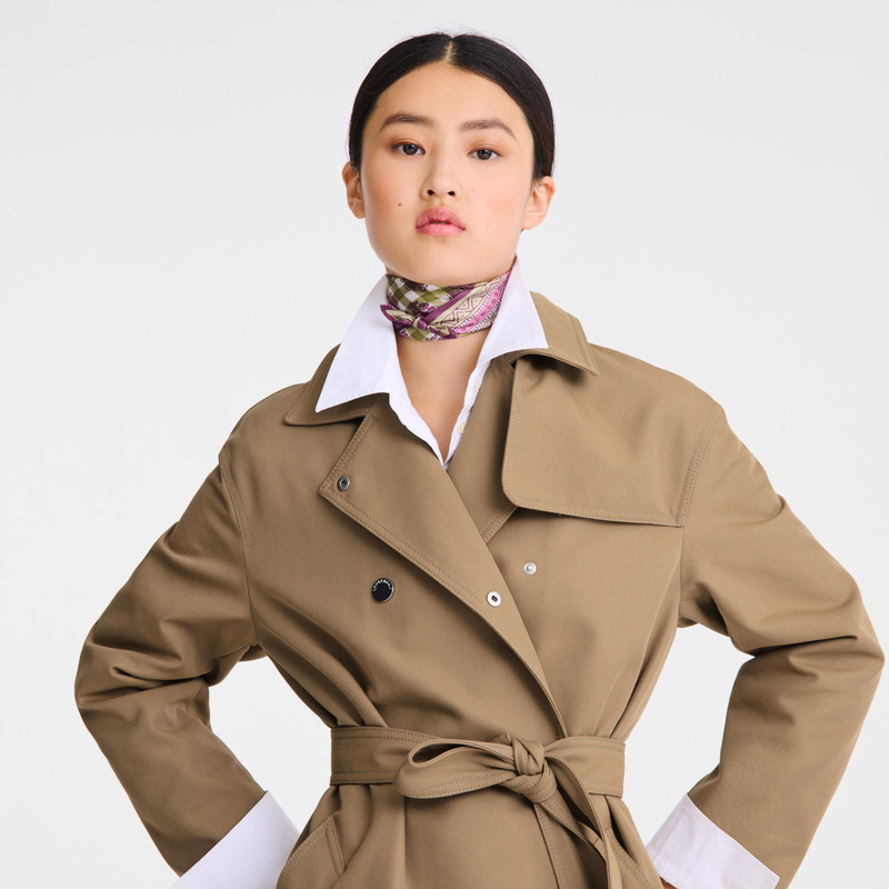 Longchamp | The Bucolic Escapade Silk scarf 50 Artichoke - OTHER | Artichoke