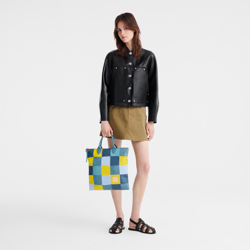 Longchamp | Re-Play L Handbag Eucalyptus - Leather | Eucalyptus