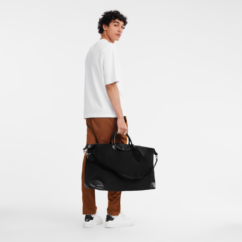 Longchamp | Boxford XL Travel bag Black - Recycled canvas | Black