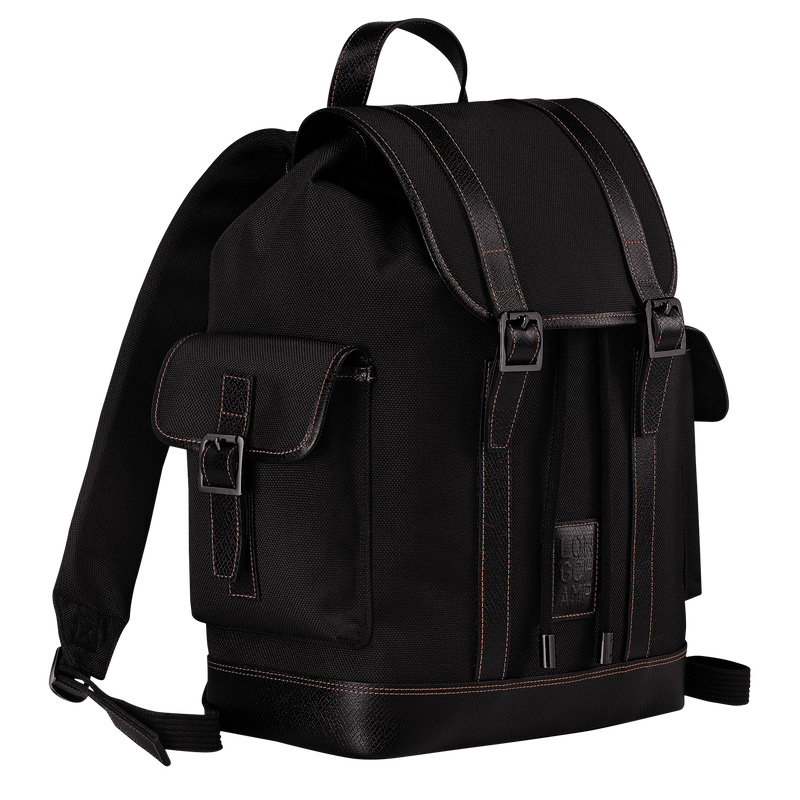 Longchamp | Boxford Backpack Black - Recycled canvas | Black