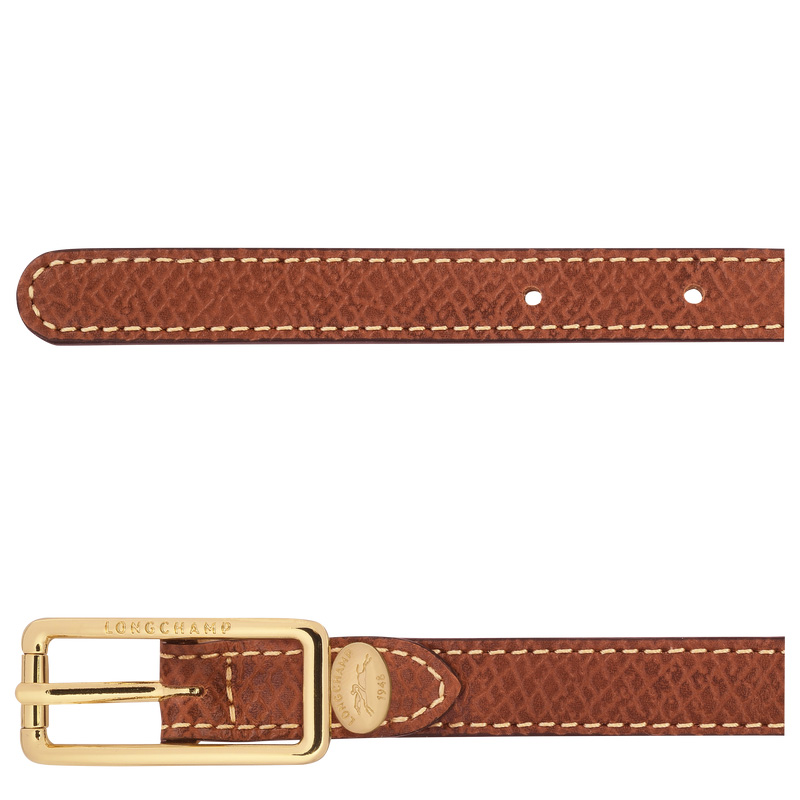 Longchamp | Épure Ladies' belt Brown - Leather | Brown