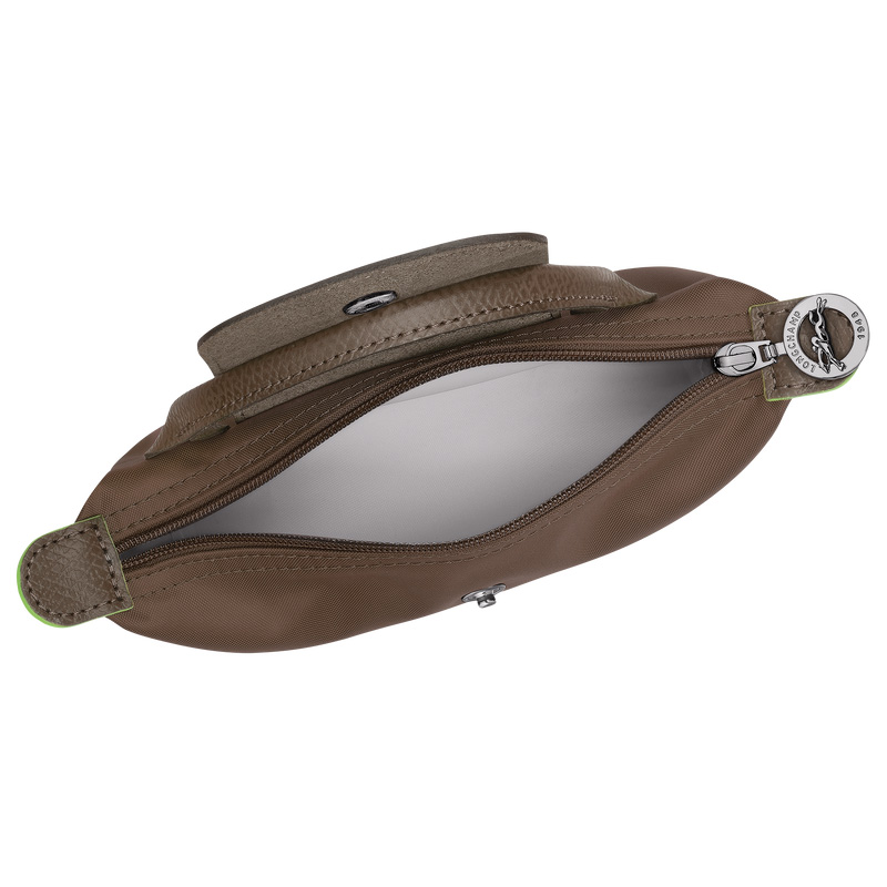 Longchamp | Le Pliage Green Pouch with handle Terra - Recycled canvas | Terra