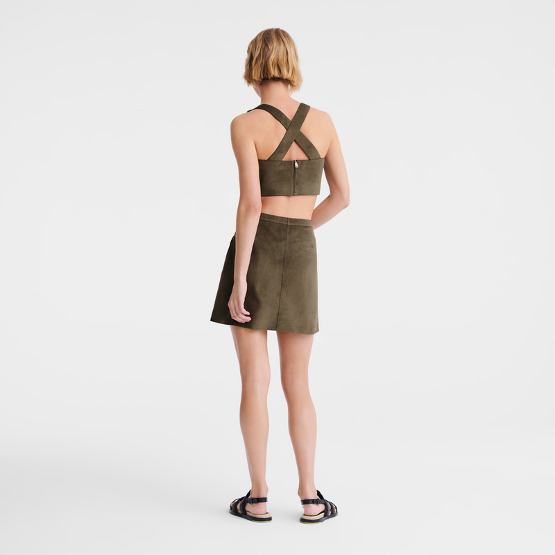 Longchamp | Top Khaki - Leather | Khaki