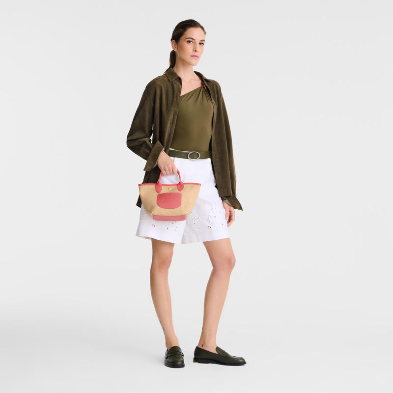 Longchamp | Le Pliage Collection XS Basket bag Blush - Canvas | Blush