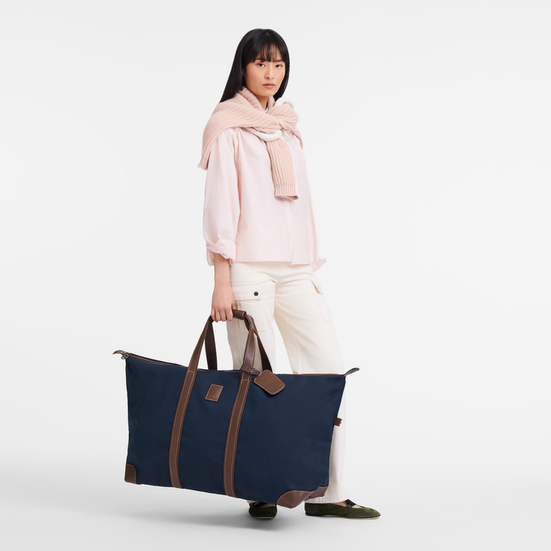 Longchamp | Boxford XL Travel bag Blue - Recycled canvas | Blue