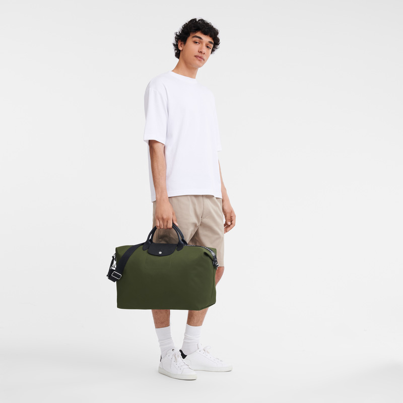 Longchamp | Le Pliage Energy L Travel bag Khaki - Recycled canvas | Khaki