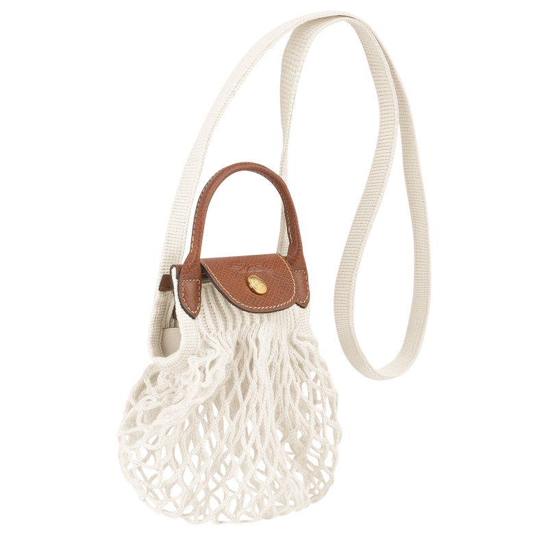 Longchamp | Le Pliage Filet XS Mesh bag Ecru - Canvas | Ecru