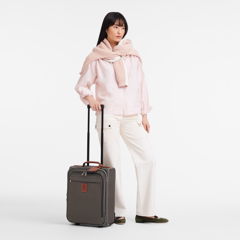 Longchamp | Boxford S Carry-on Brown - Recycled canvas | Brown