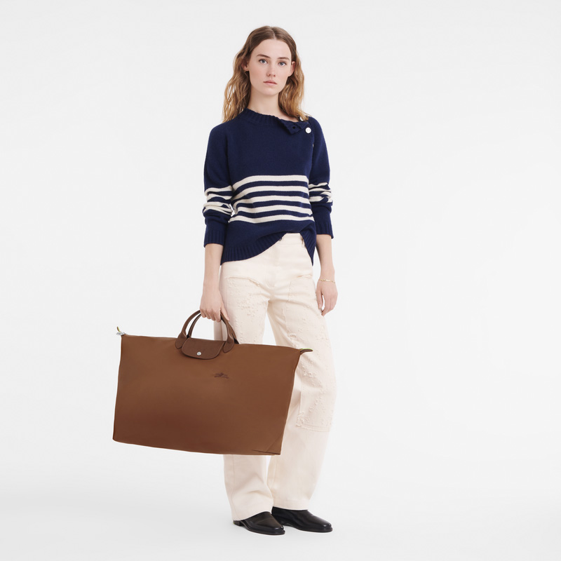 Longchamp | Le Pliage Green XL Travel bag Cognac - Recycled canvas | Cognac