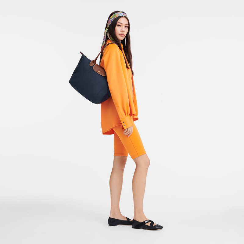 Longchamp | Le Pliage Original M Tote bag Navy - Recycled canvas | Navy