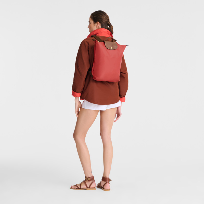 Longchamp | Le Pliage Original M Backpack Tomato - Canvas | Tomato