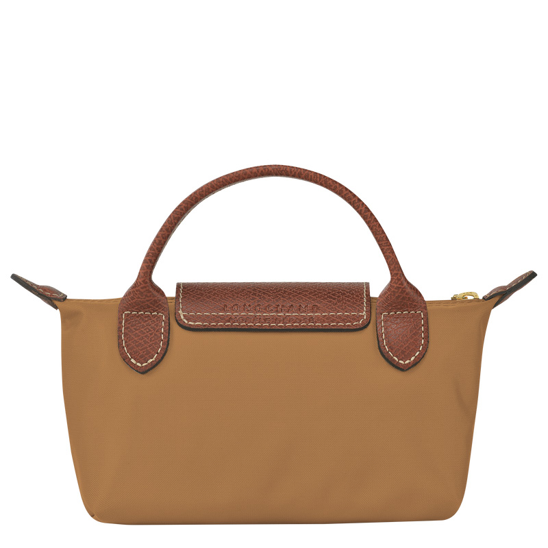 Longchamp | Le Pliage Original Pouch with handle Fawn - Recycled canvas | Fawn