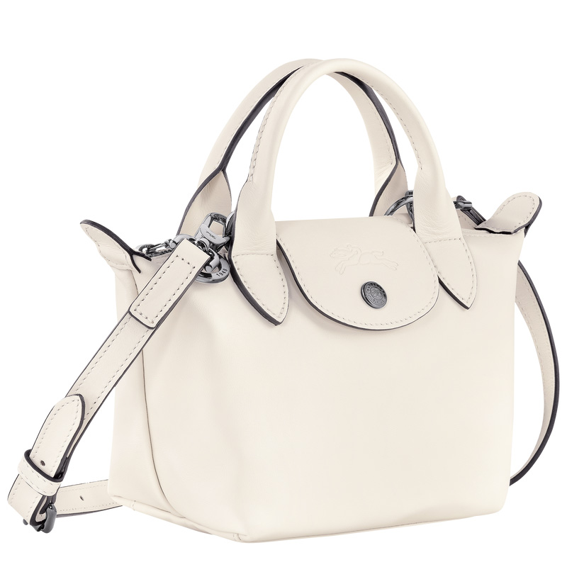 Longchamp | Le Pliage Xtra XS Handbag Ecru - Leather | Ecru