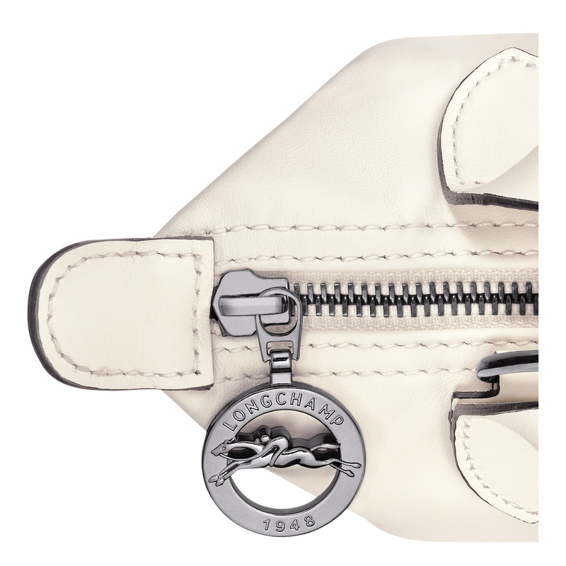 Longchamp | Le Pliage Xtra XS Handbag Ecru - Leather | Ecru