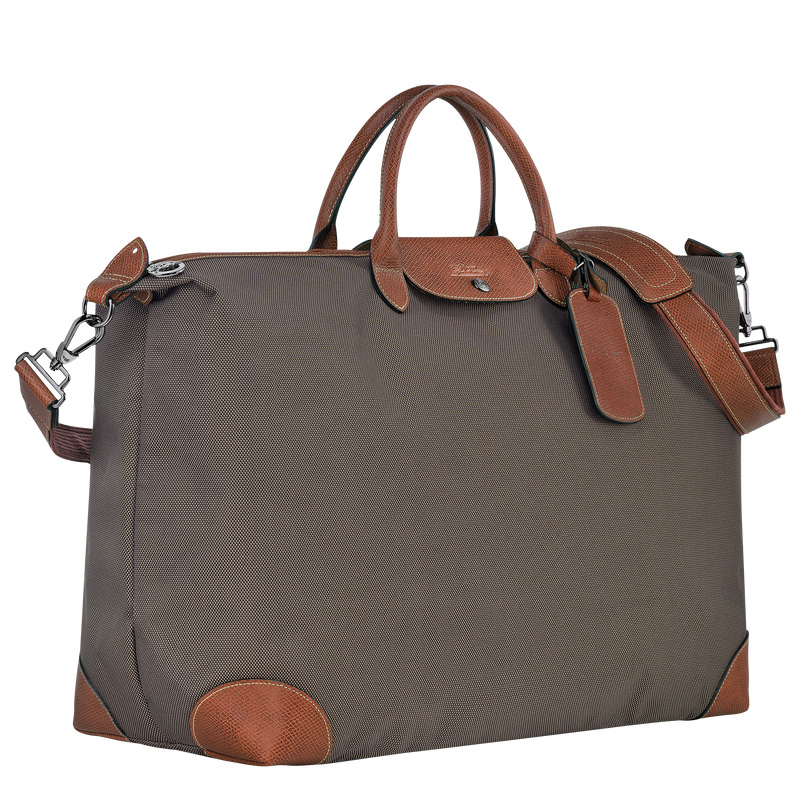 Longchamp | Boxford XL Travel bag Brown - Recycled canvas | Brown